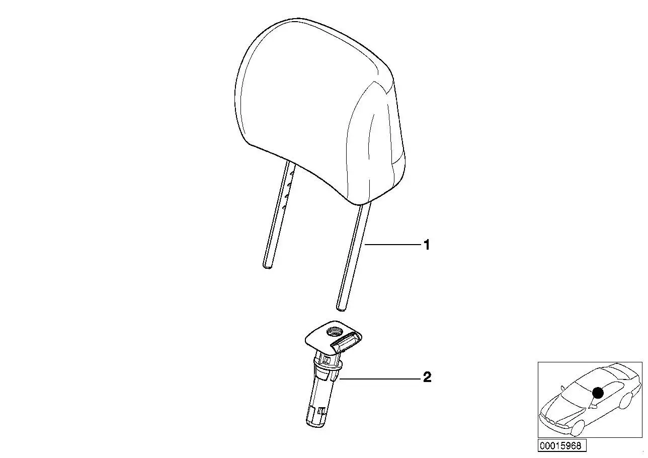 BMW Führung links E46 E53 52108226265 - Bildposition 02