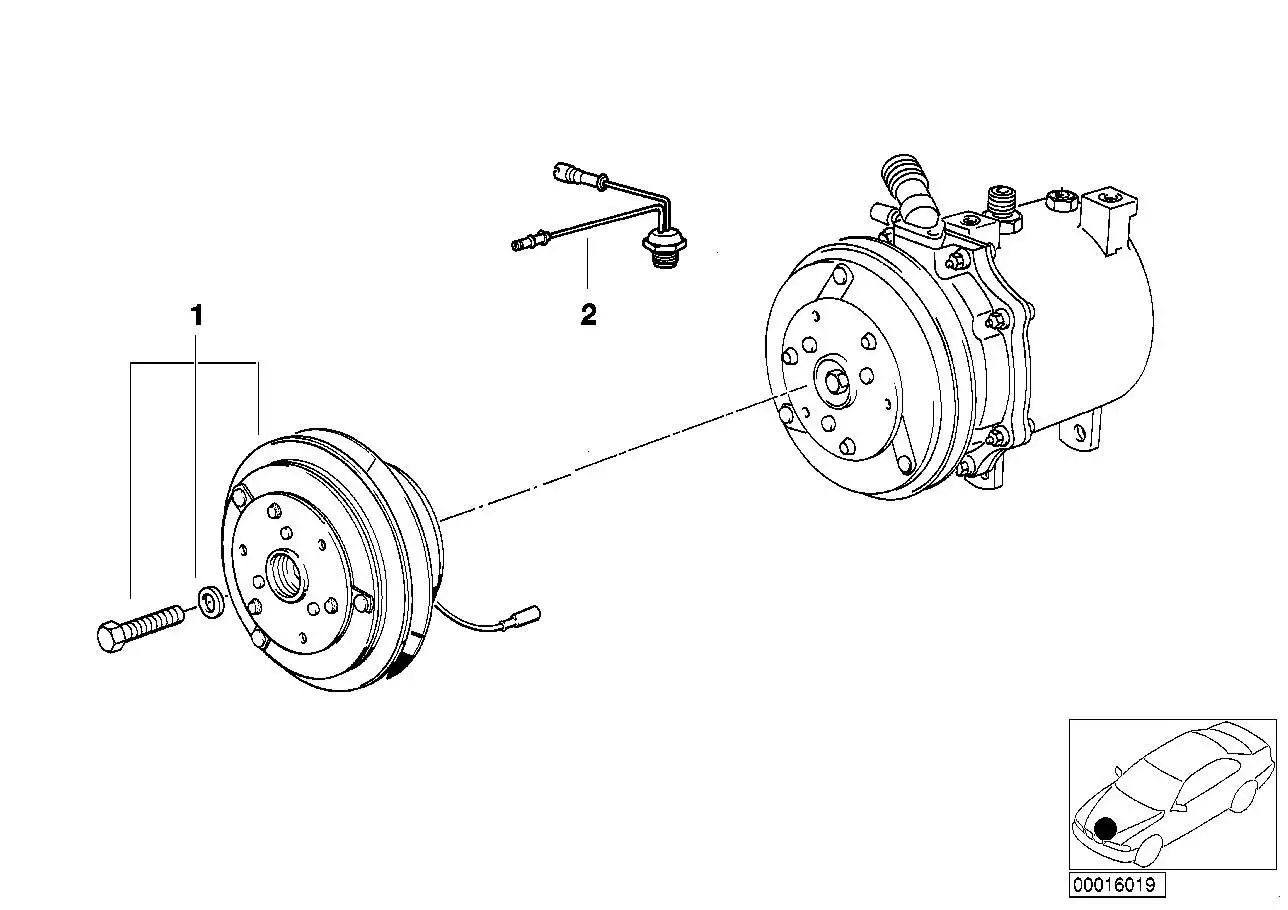 BMW Magnetkupplung E36 64528363121