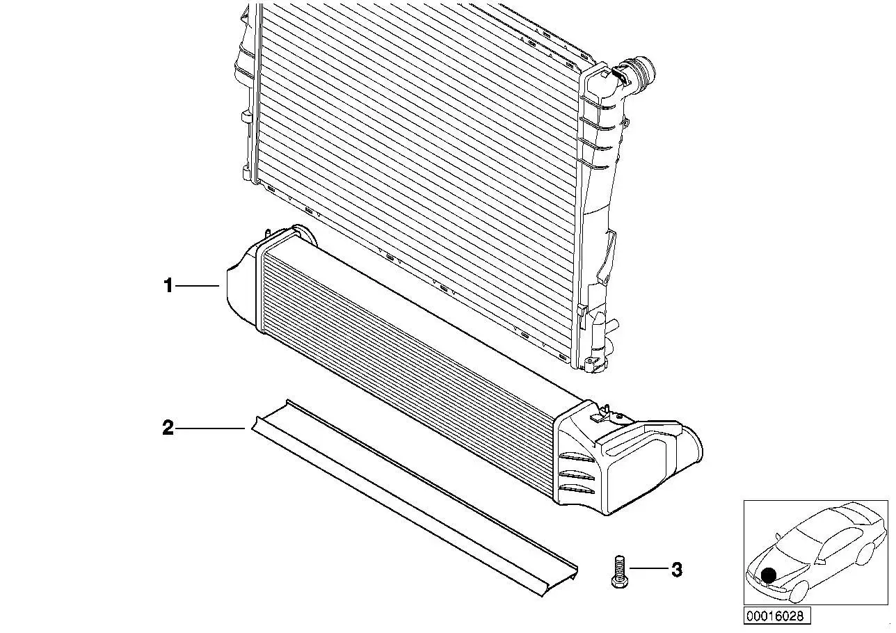 BMW Halter Luftführung E46 E83 17112246796