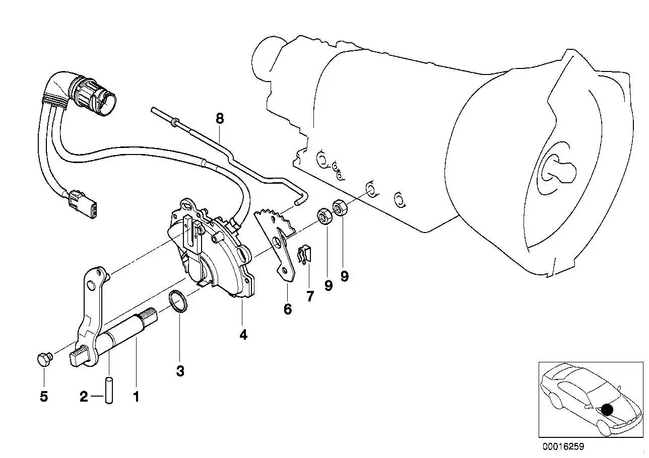 BMW Positionsschalter E39 24351423104 - 5er E39