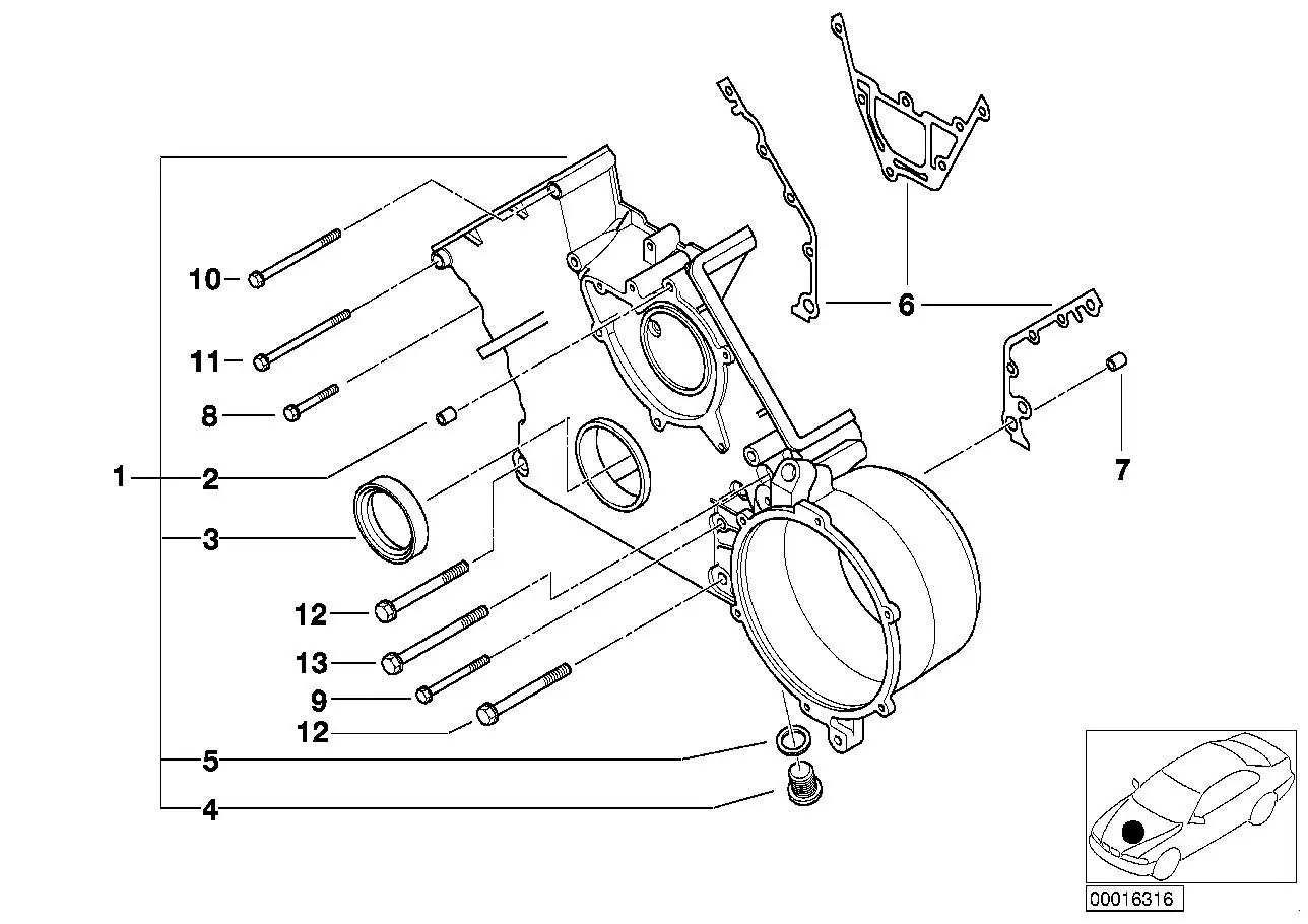 BMW Wellendichtring E12 E21 E28 E30 E31 E32 E34 E36 E38 E39 E52 E