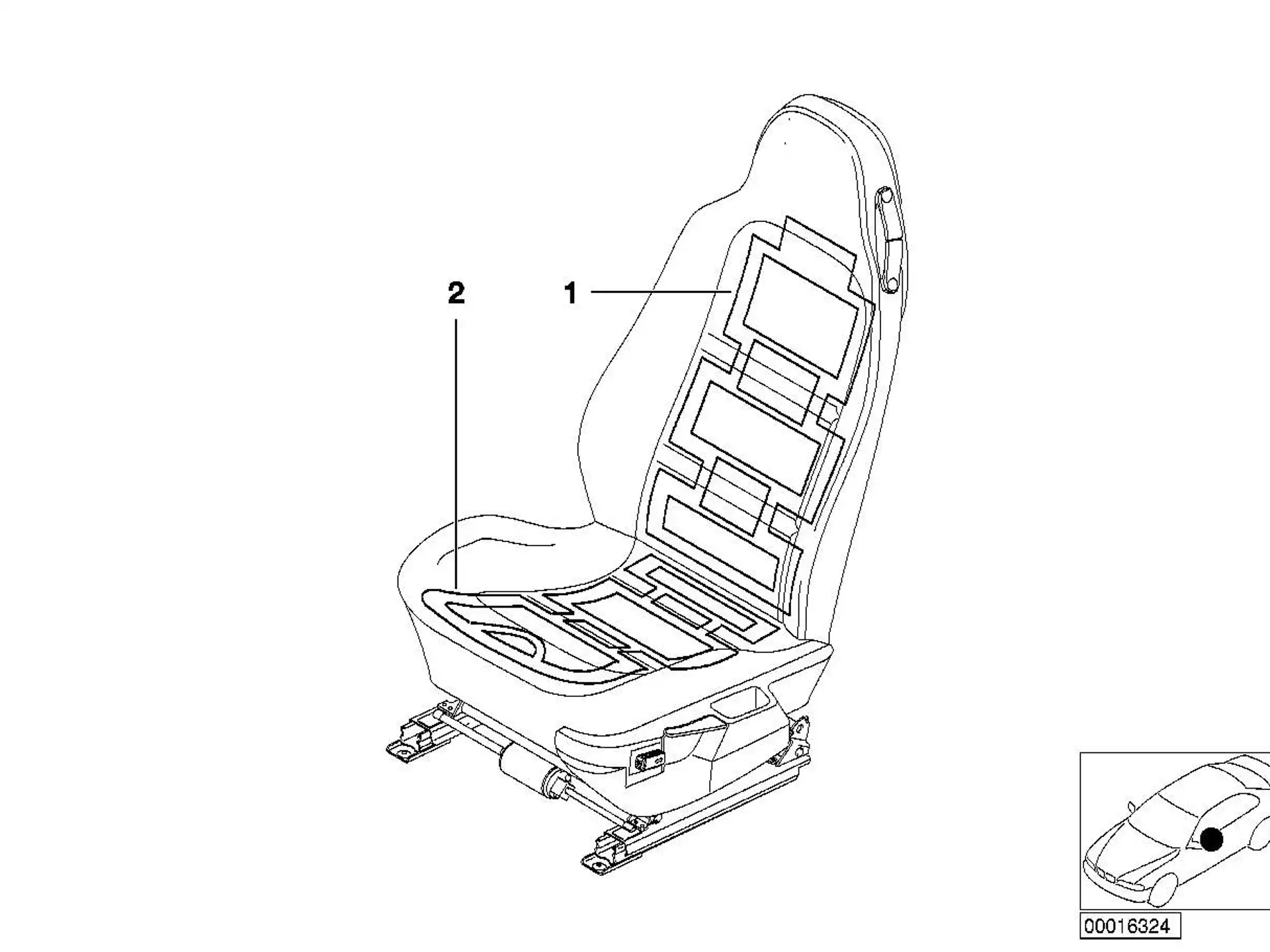 BMW Heizelement Sitz 64118407617