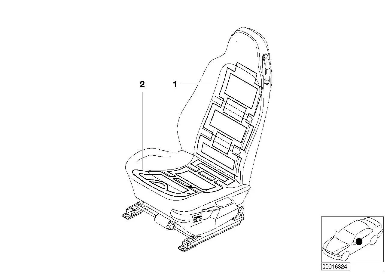 BMW Heizelement Sitz 64118407617