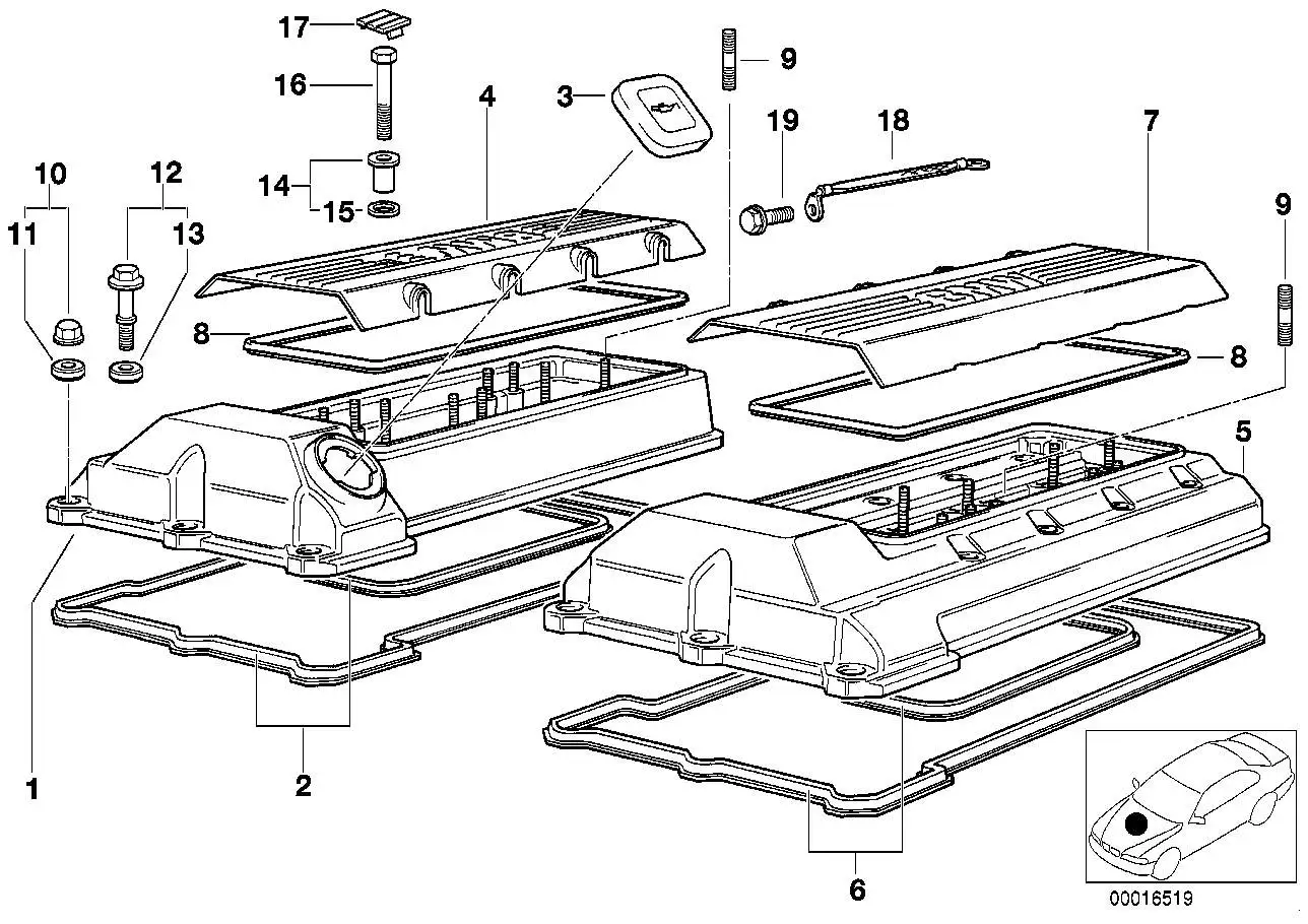 BMW Satz Profildichtung E38 E39 E53 11120034105 - 5er E39, 7er E3