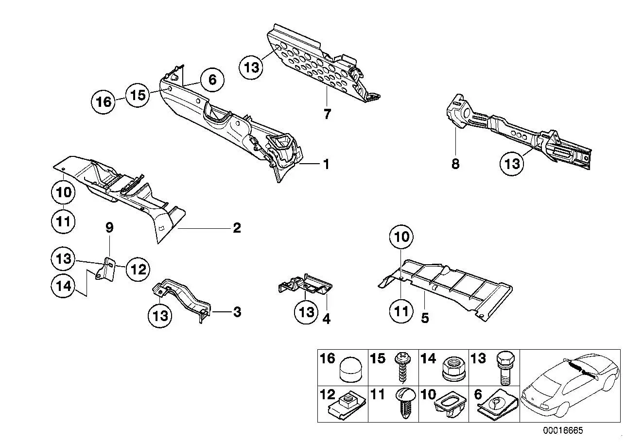 BMW Verkleidung rechts 51458397454