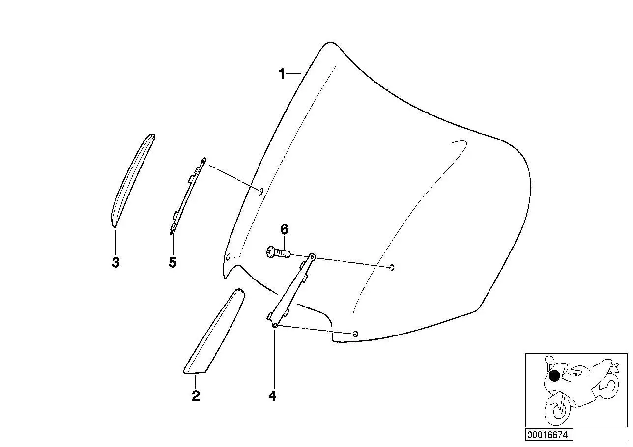 BMW Windschild 46632347010