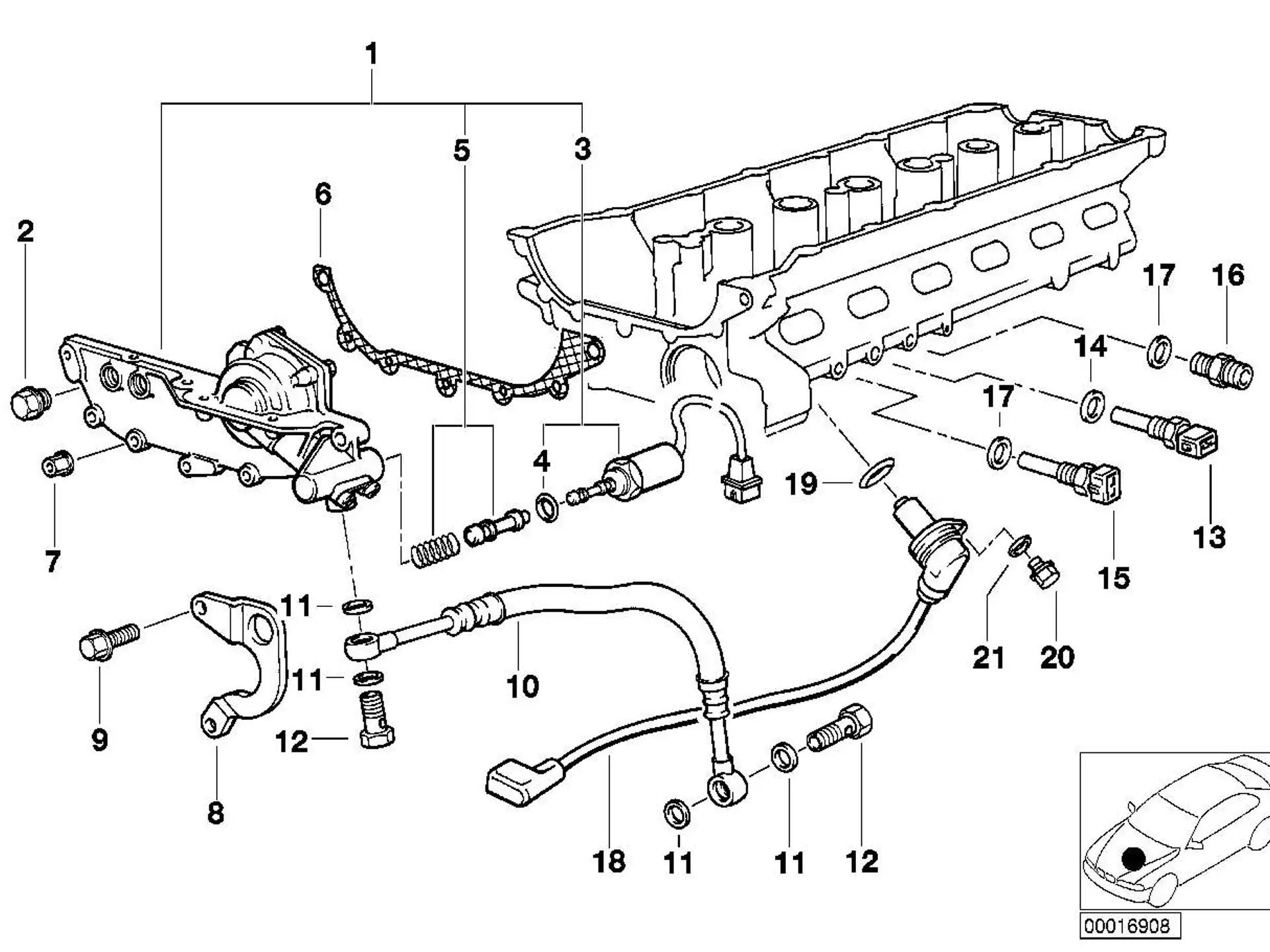BMW Impulsgeber E34 E36 12141730028
