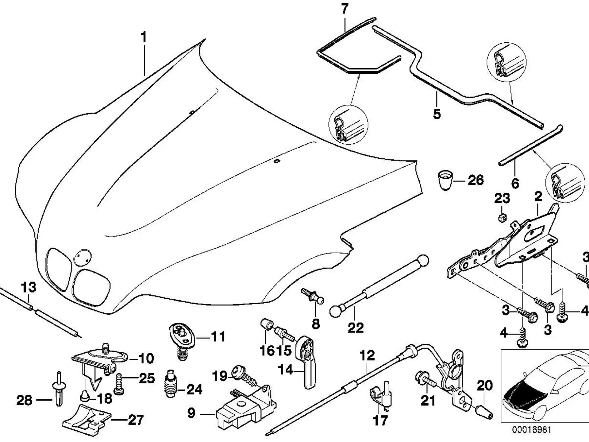 BMW Spreizniet 51128123279