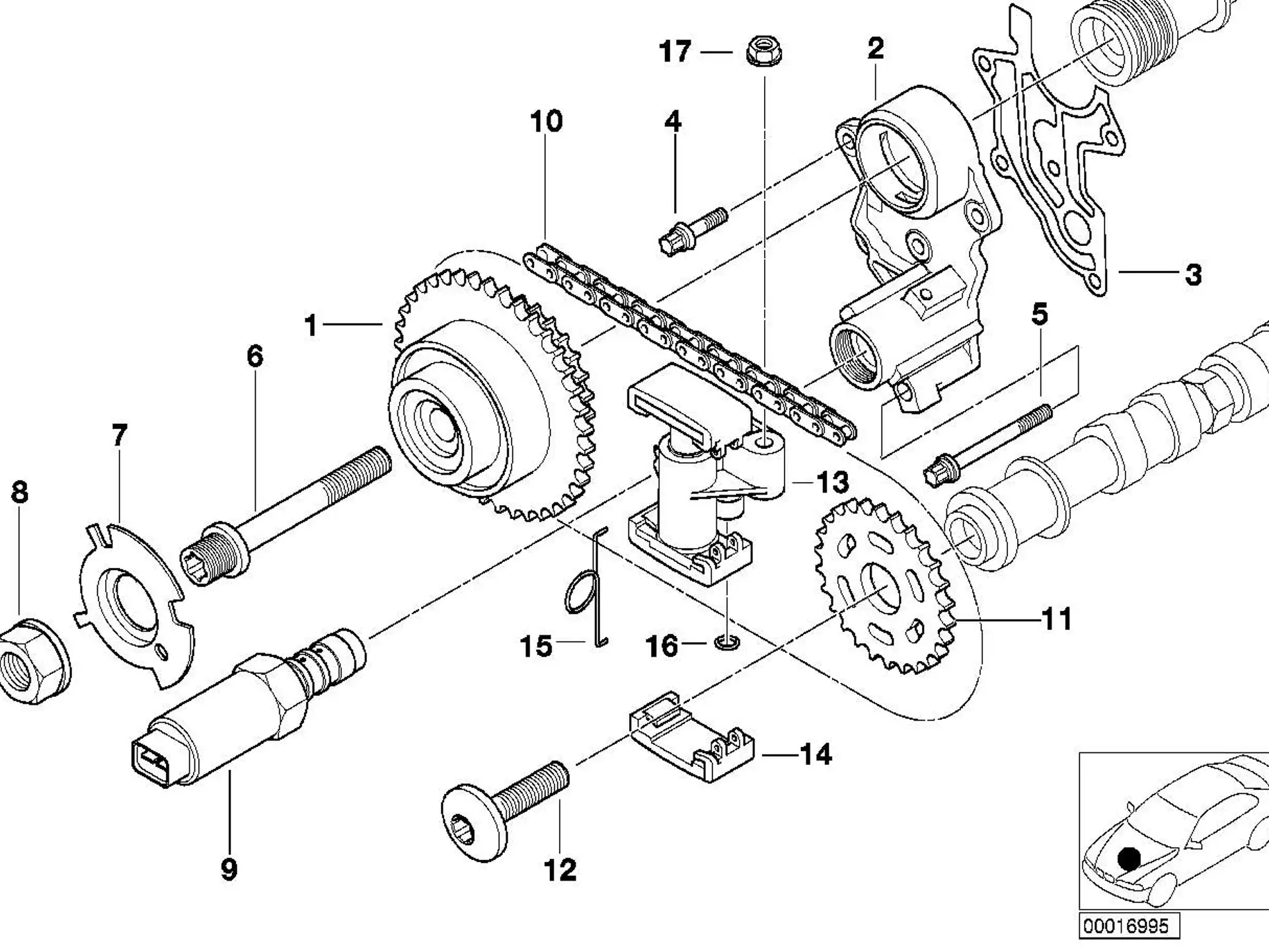 BMW Torxschraube E38 E39 E53 11317500349
