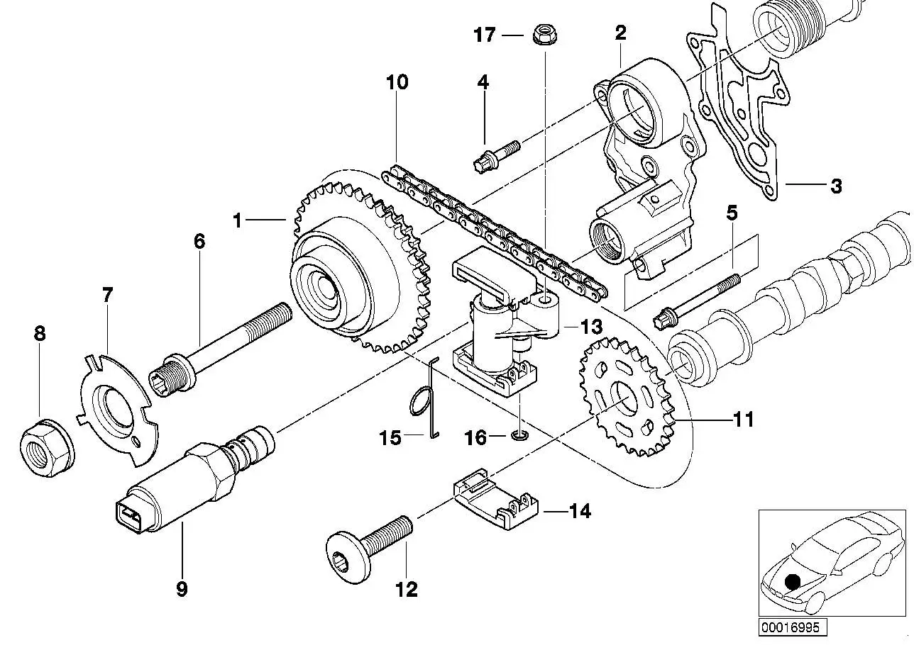 BMW Torxschraube E38 E39 E53 11317500349
