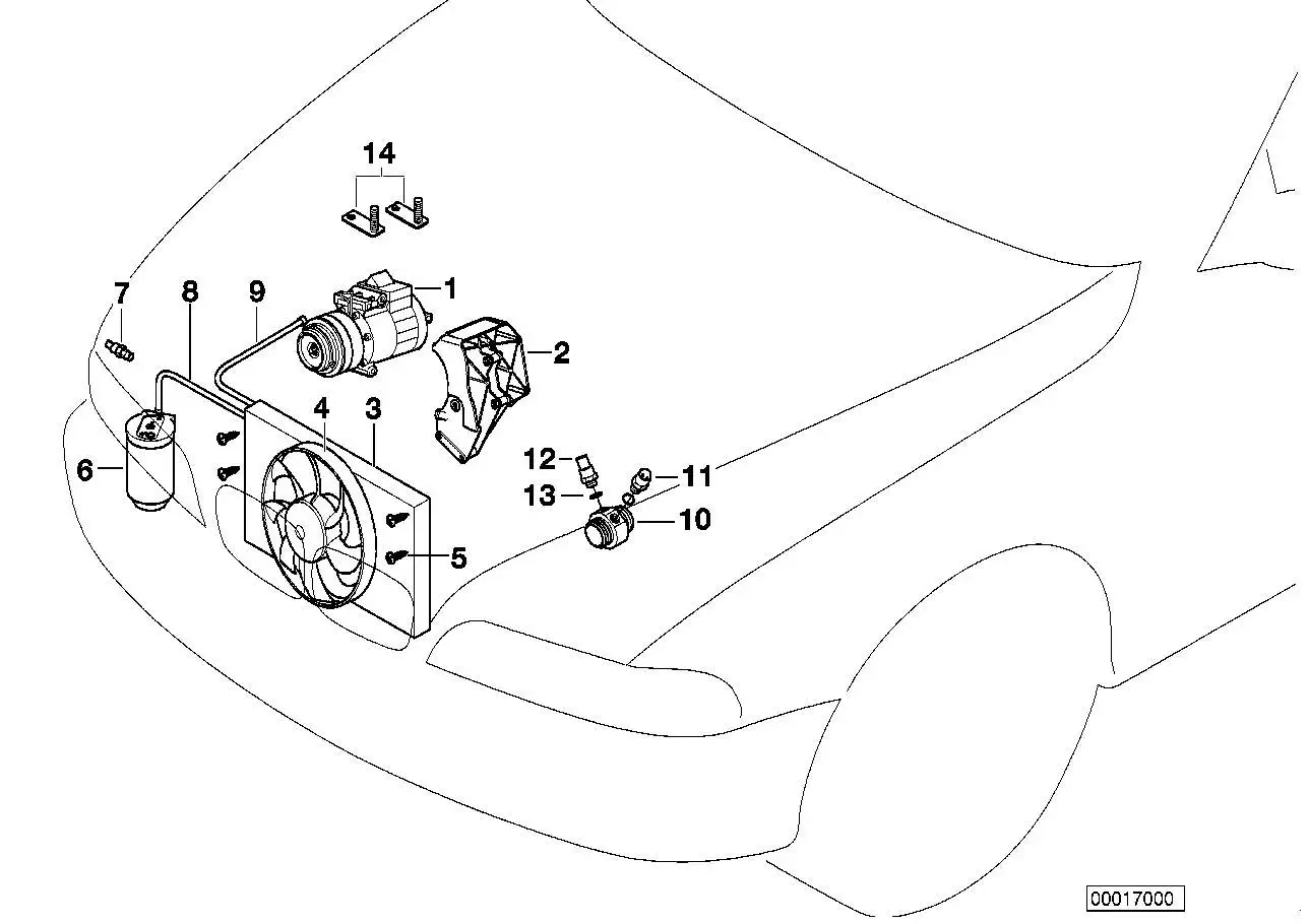 BMW Temperaturschalter 108 C E36 E39 61319401973