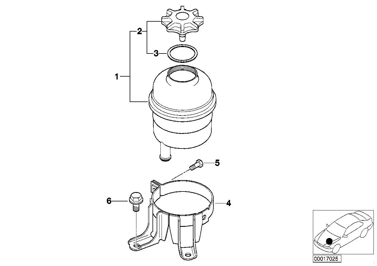 BMW Halter Ölbehälter E38 E39 E46 E53 E83 E85 E86 32411092940 - 3
