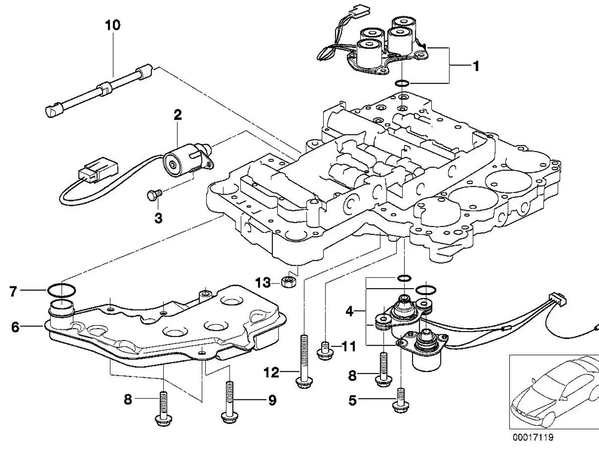 BMW Wählschieber E34 E36 E39 24341422340