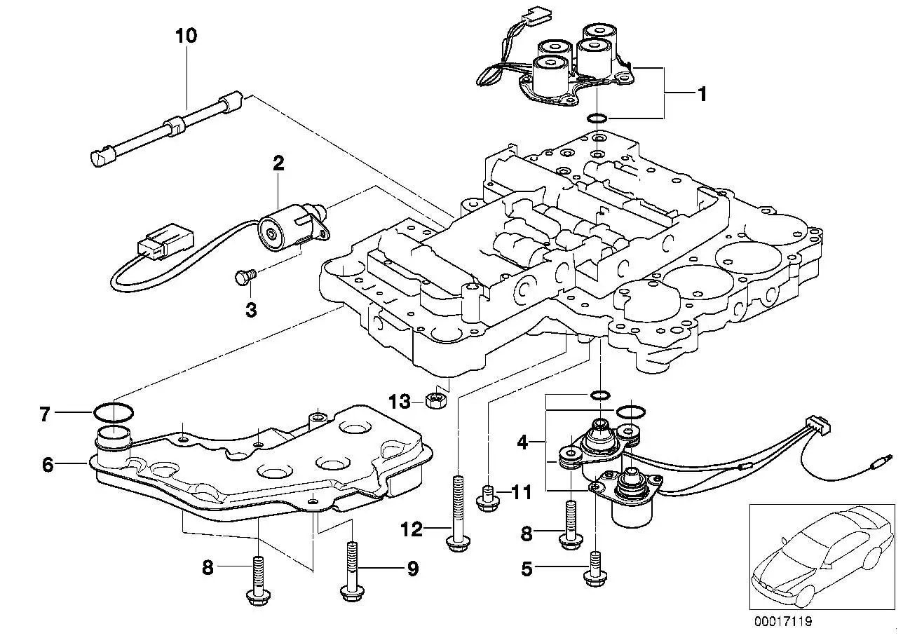 BMW Wählschieber E34 E36 E39 24341422340