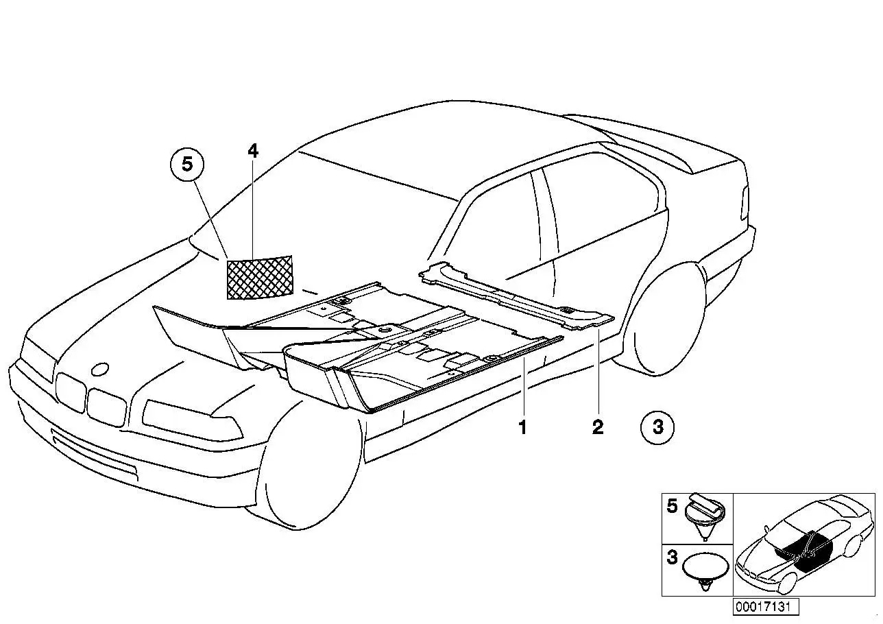 BMW Abdeckung E36 51478135549 - Bildposition 03