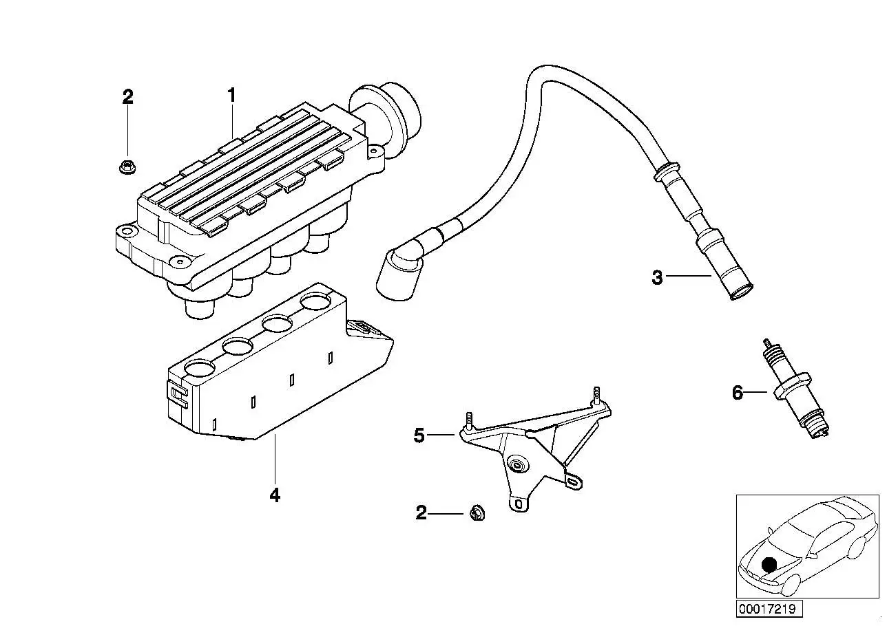 BMW Zündkabel E46 12121709209