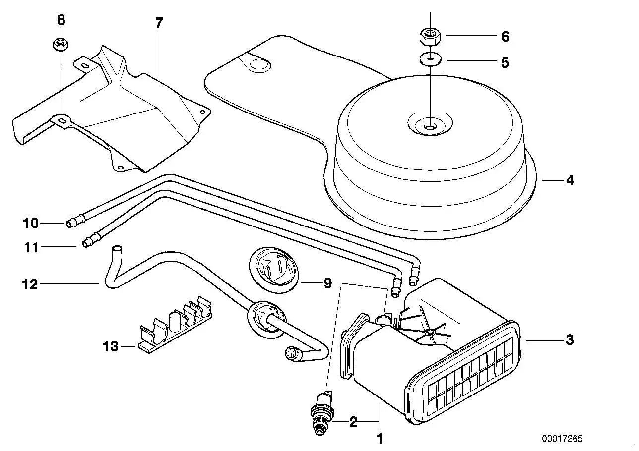 BMW Abdeckung E36 16131183045 - Z3 E36