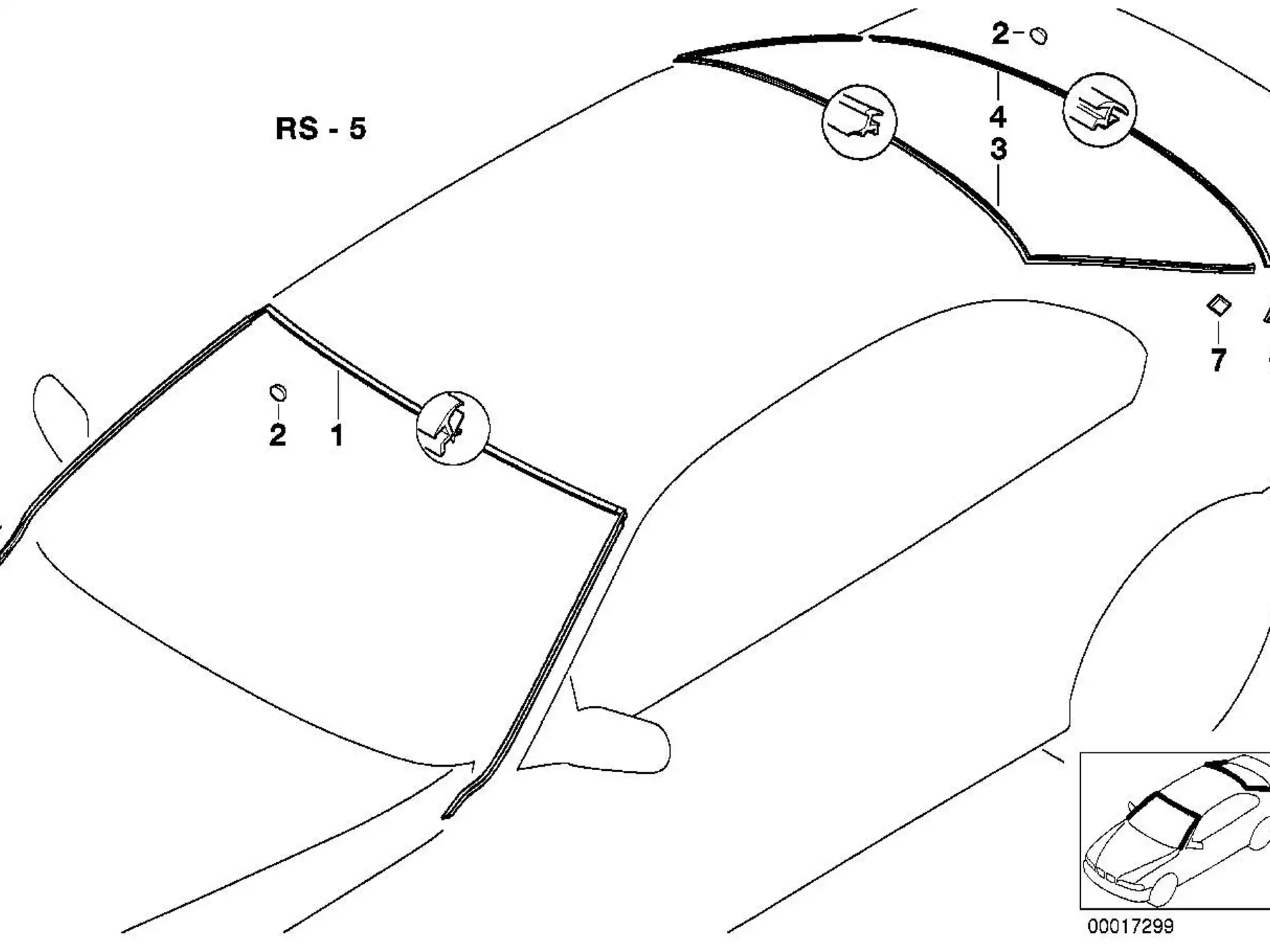 BMW Abdeckung Frontscheibe E39 51318159784