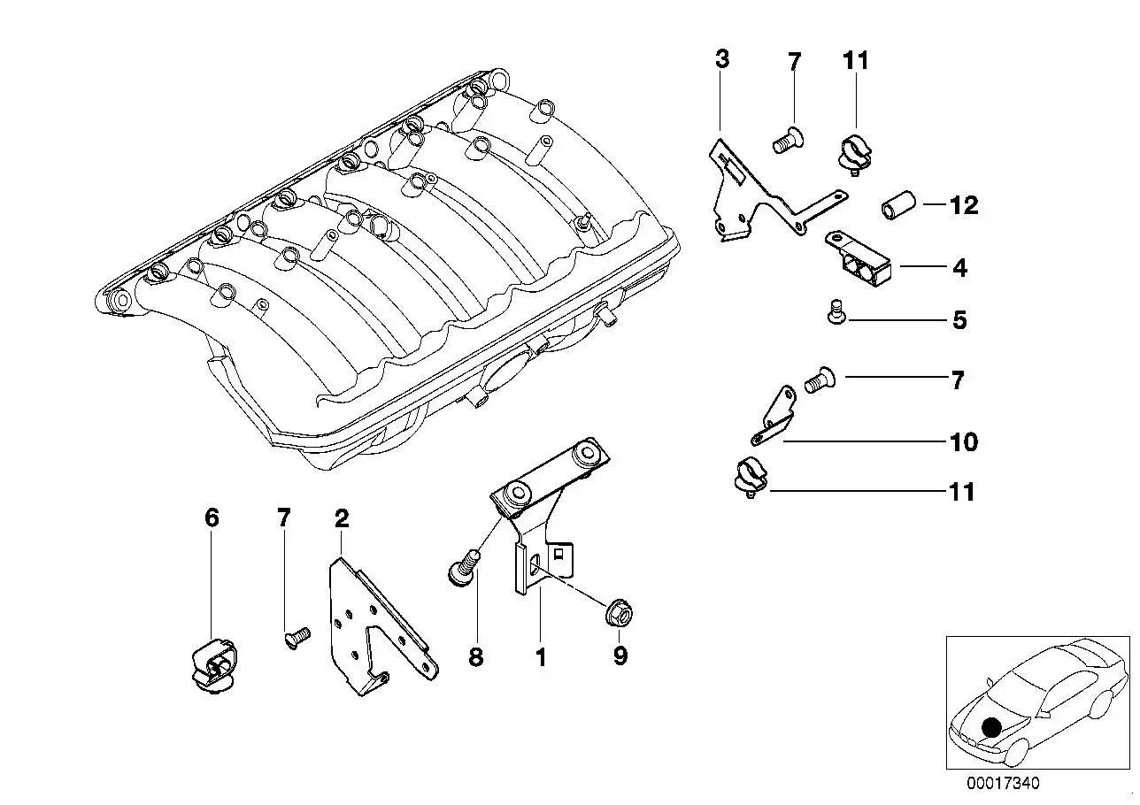 BMW Kabelhalter E32 E34 E36 E38 E39 E46 E52 E53 E81 E82 E83 E84 E