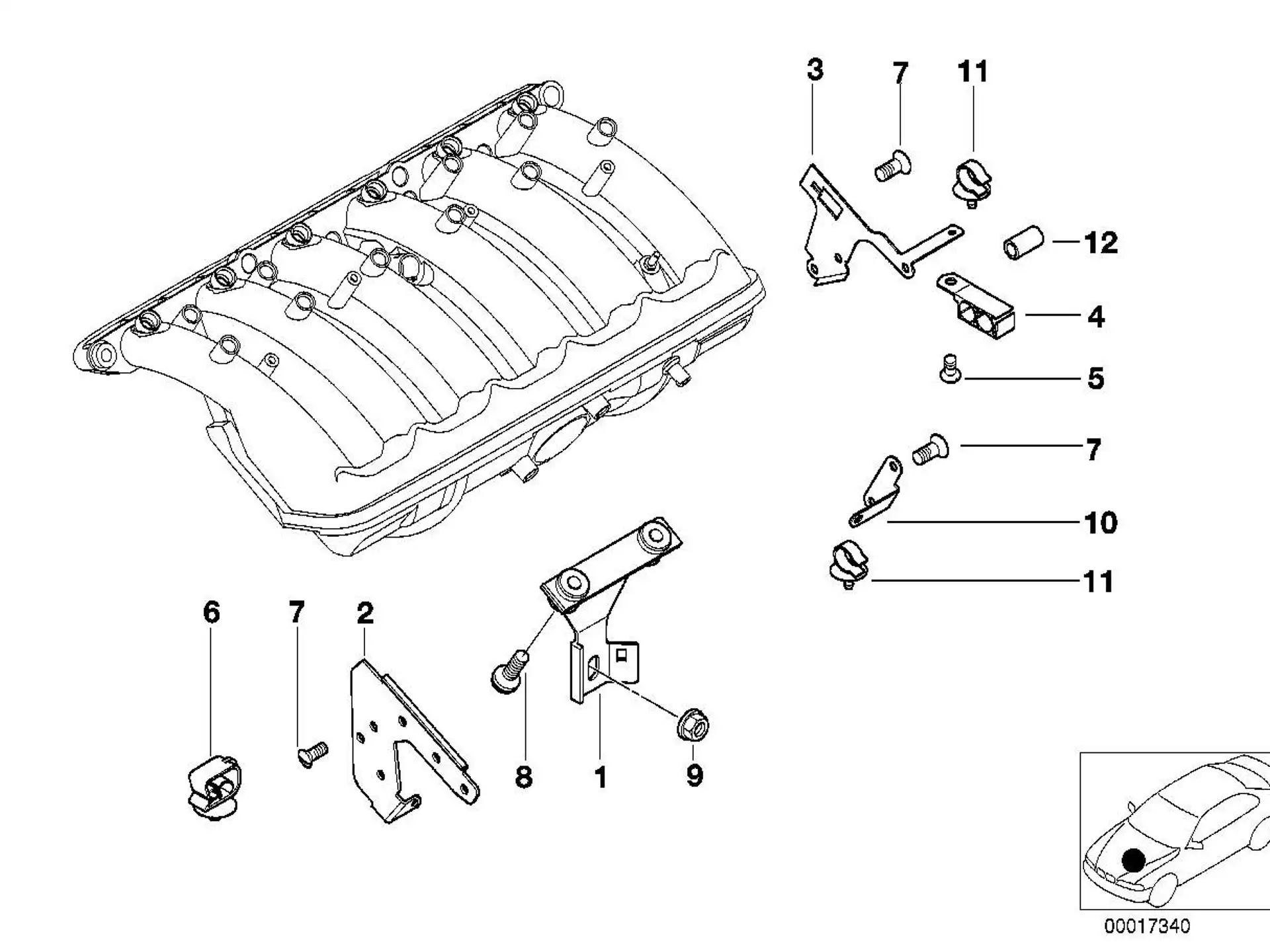 BMW Isolierstück E46 12511718216