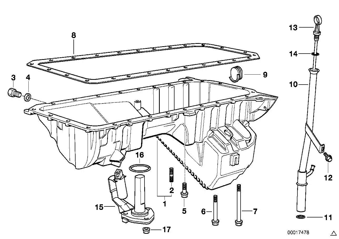 BMW Ölwanne E39 11131740915 - Bildposition 01