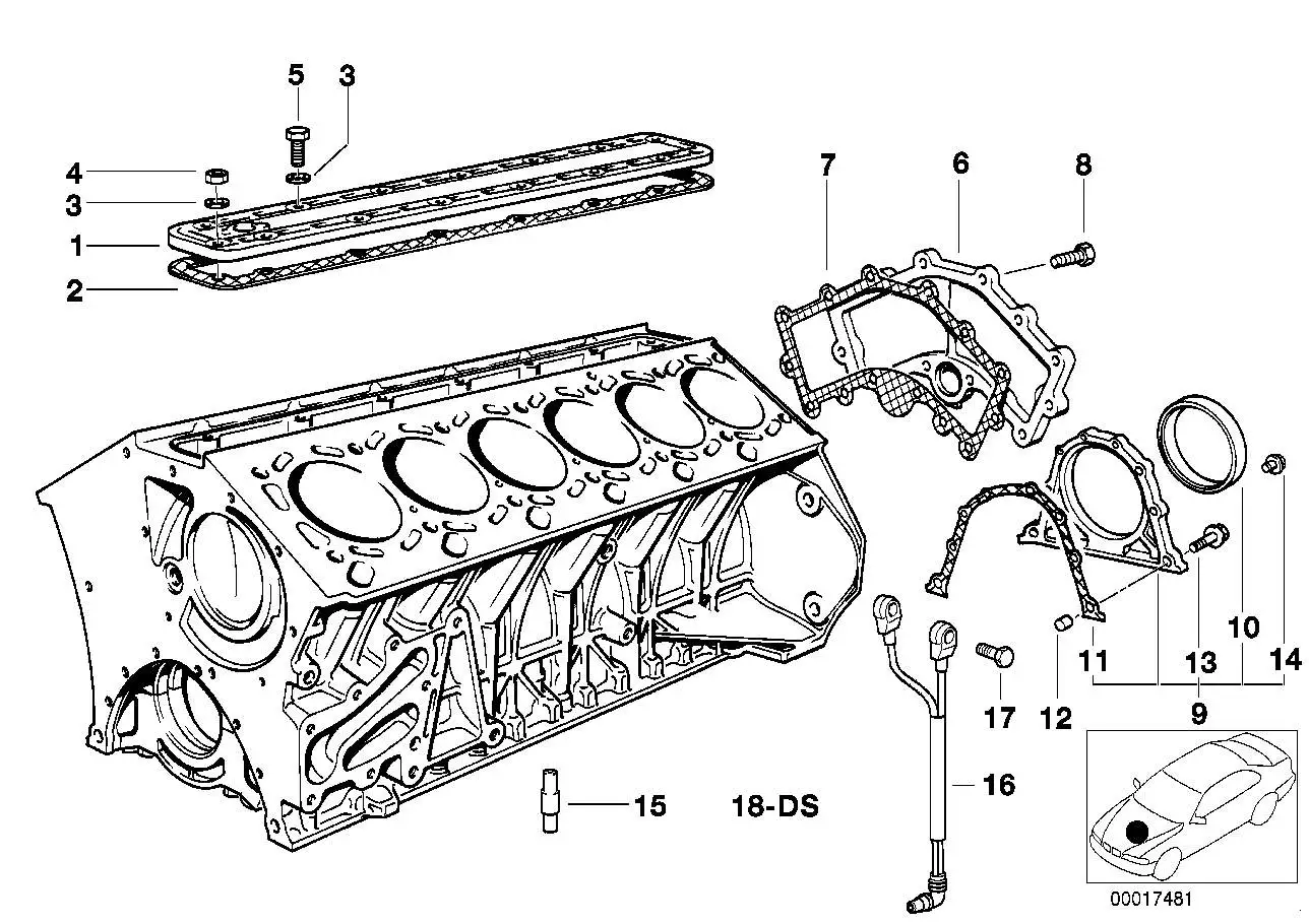 BMW Klopfsensor E38 12141709316 - Bildposition 16