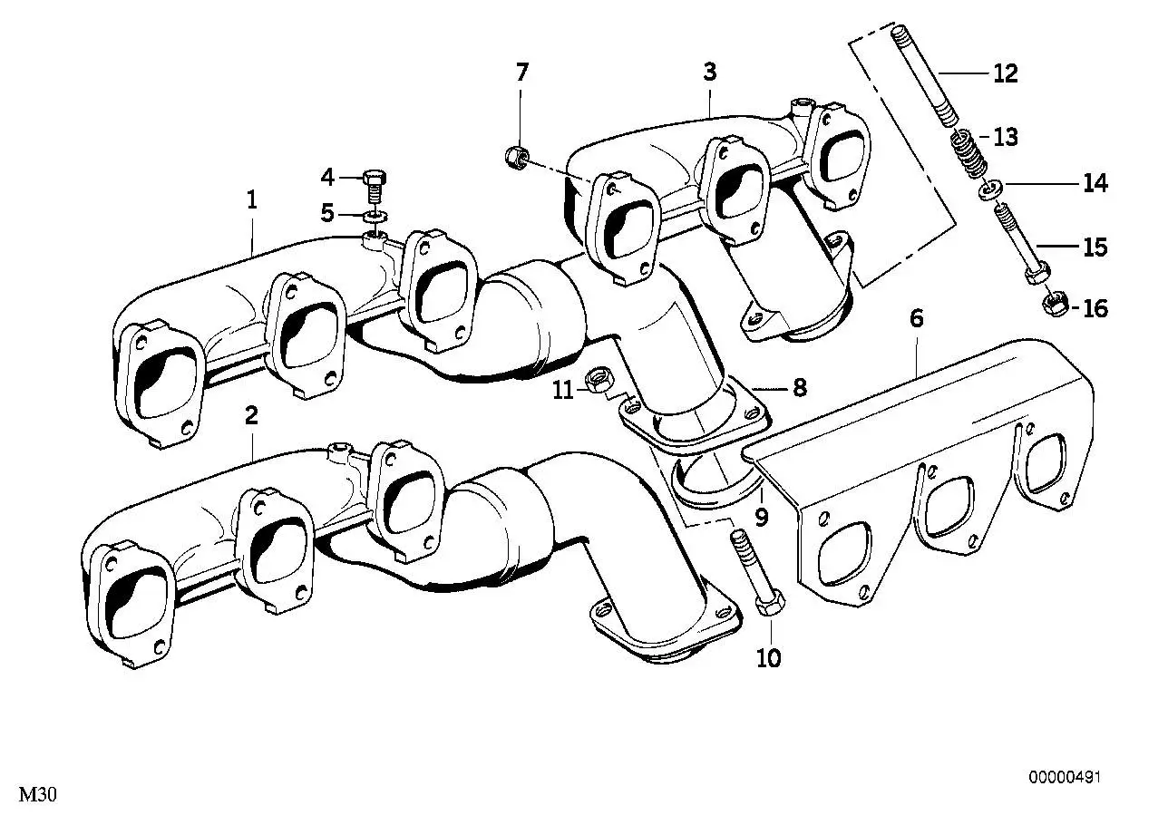 BMW Stiftschraube E24 E28 E32 E34 11621716884 - 5er E28, 5er E34,
