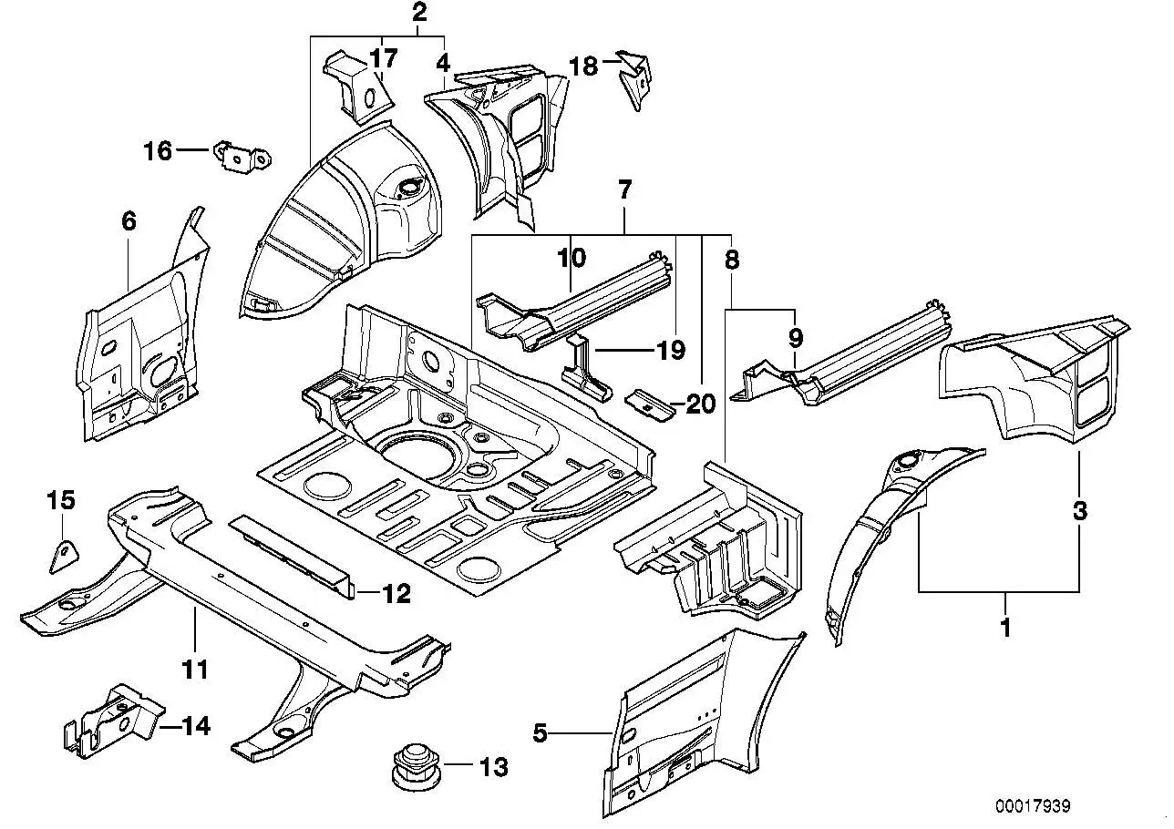 BMW Gepäckraumboden 41128235753 - Bildposition 07