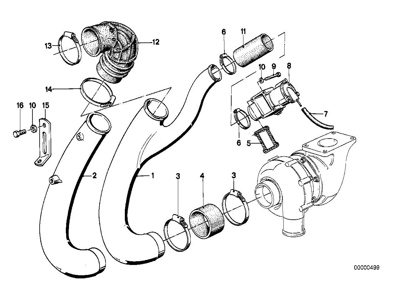 BMW Saugrohr E23 11651276625