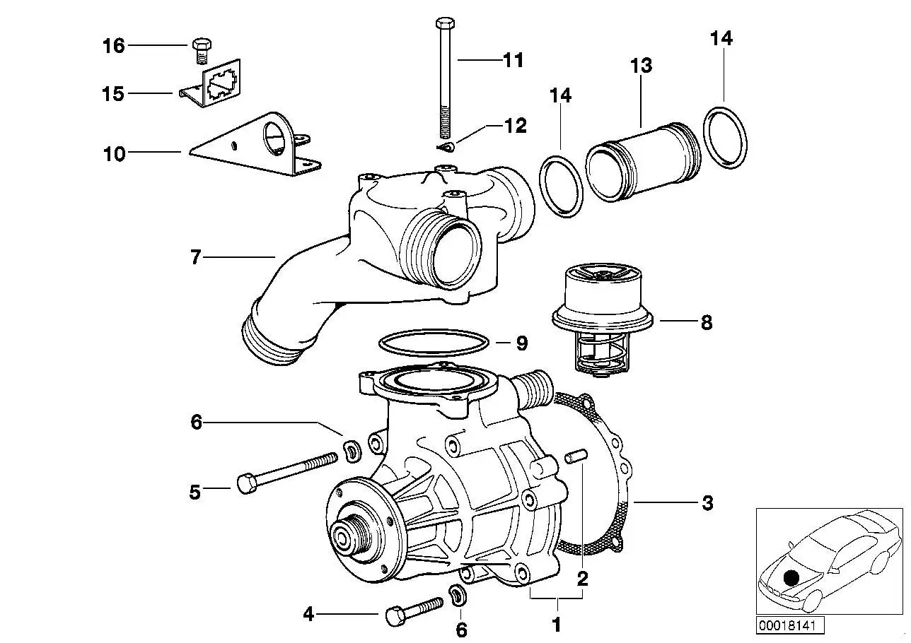 BMW O-Ring E36 11531317588 - Z3 E36