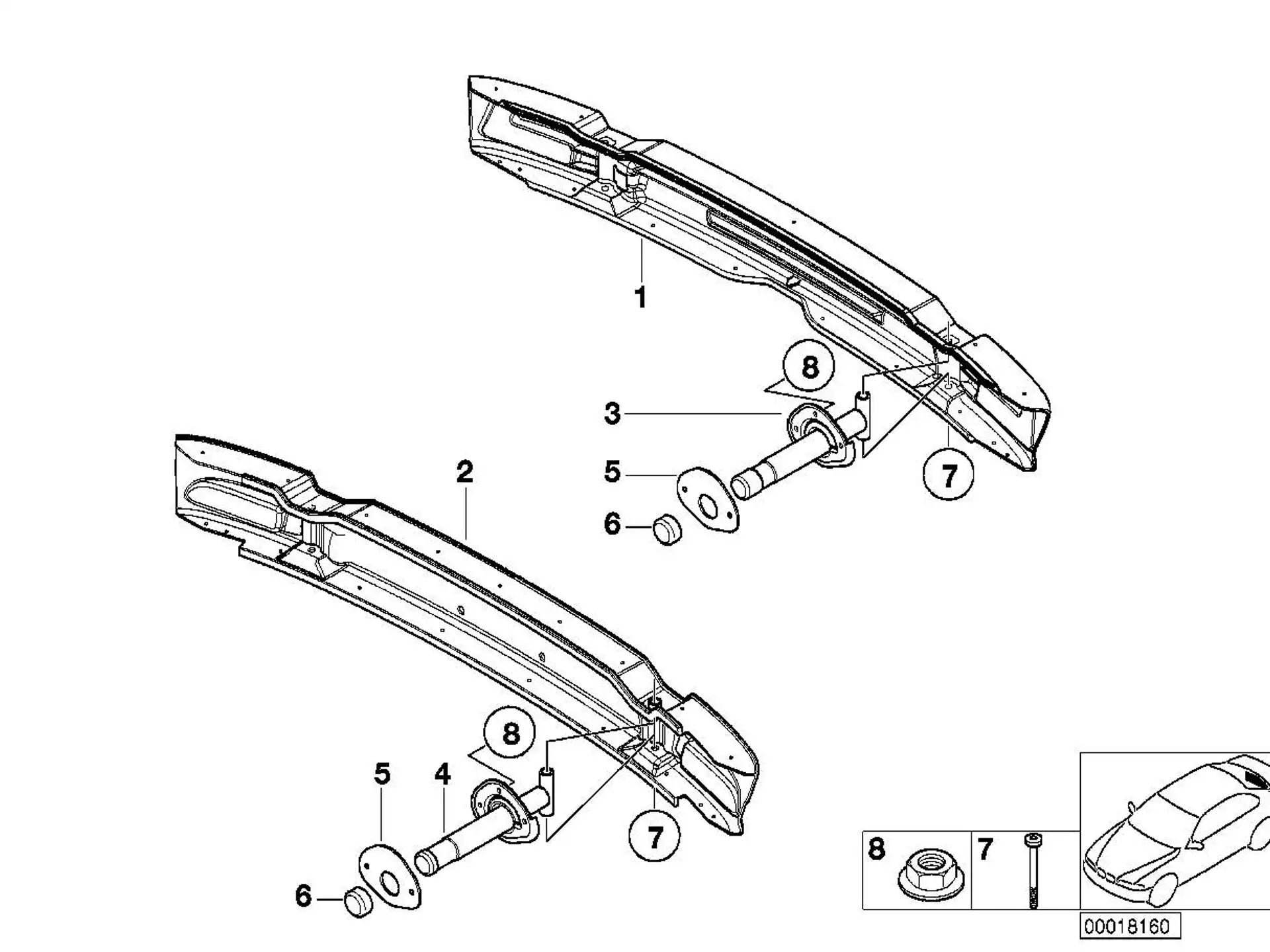 BMW Kappe E31 E32 E34 E39 E46 E85 51121938266