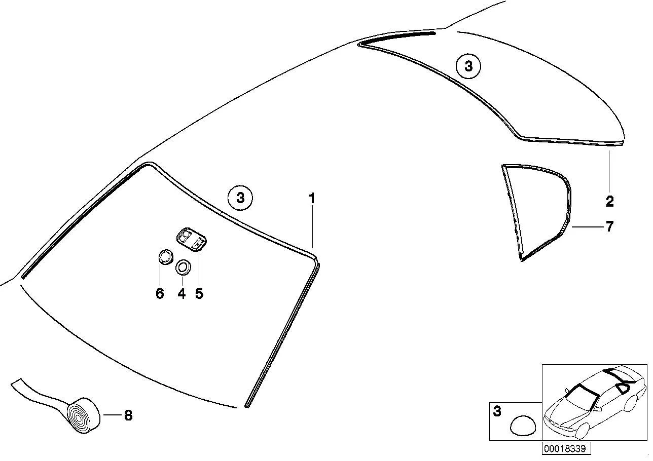 BMW Abdeckung Oberteil E46 51318196162