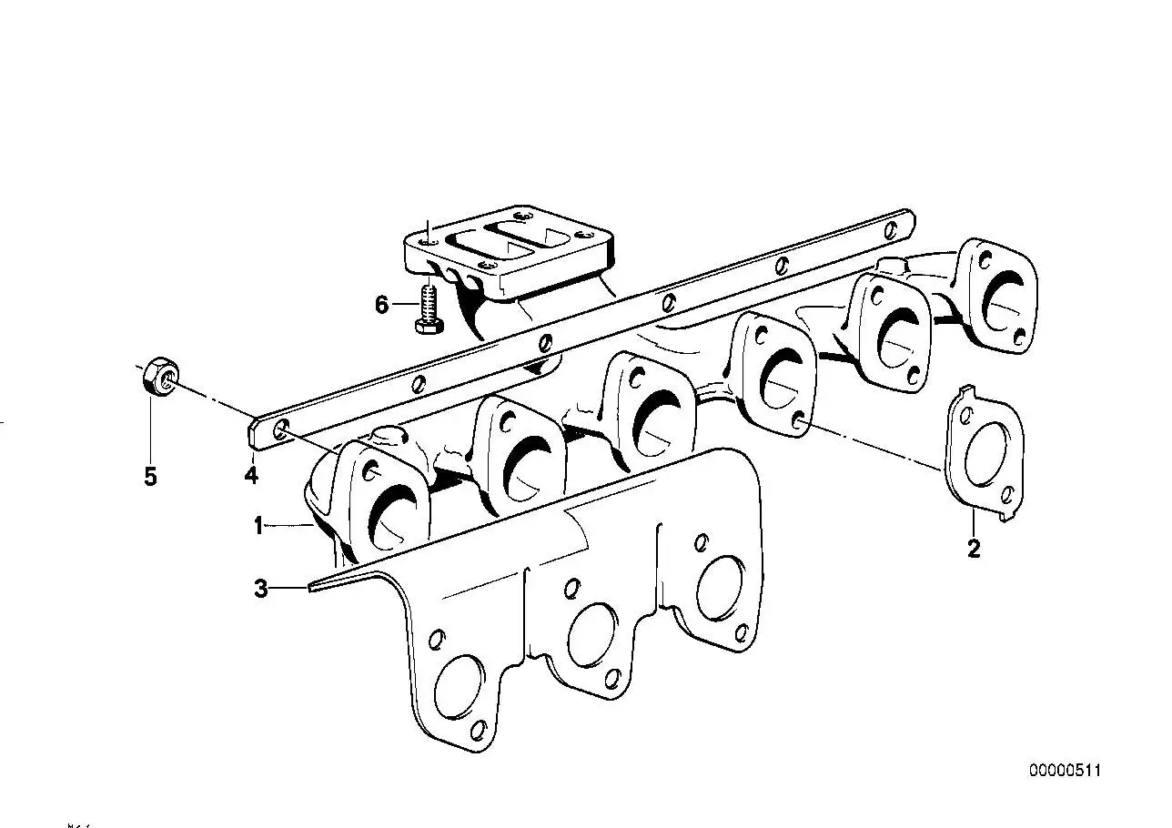 BMW Dichtung asbestfrei E28 E30 E34 E36 11622243782 - Bildpositio
