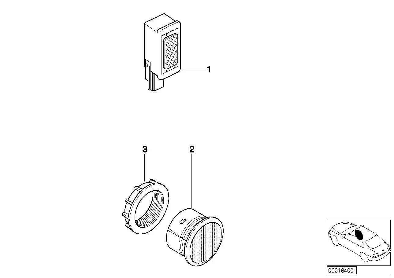 BMW Lautsprecher Freisprechanlage E46 E52 E60 E61 E63 E64 E65 E66
