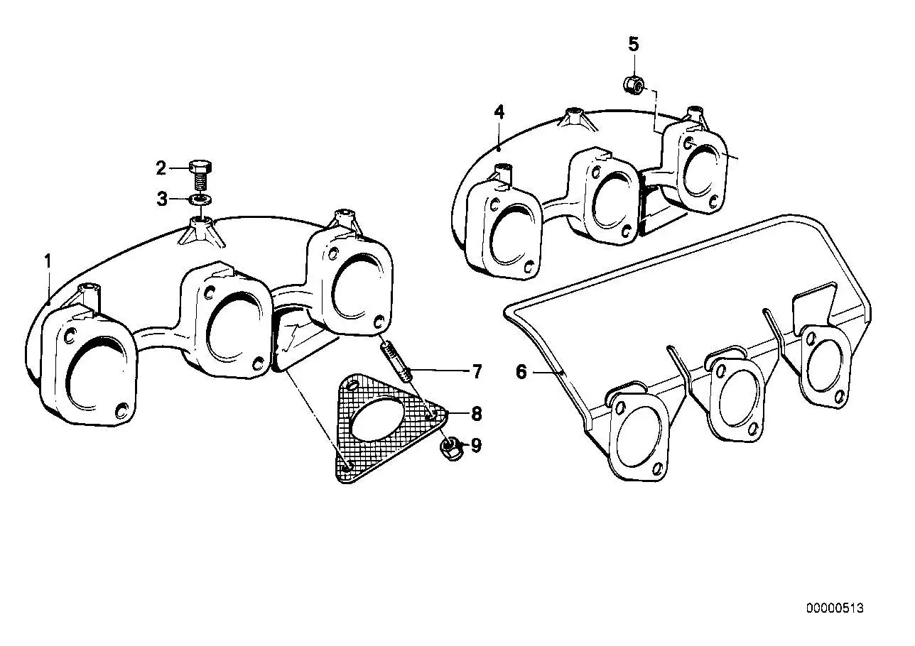 BMW Dichtung asbestfrei E23 E24 E28 E30 E31 E32 E34 11761711717 -