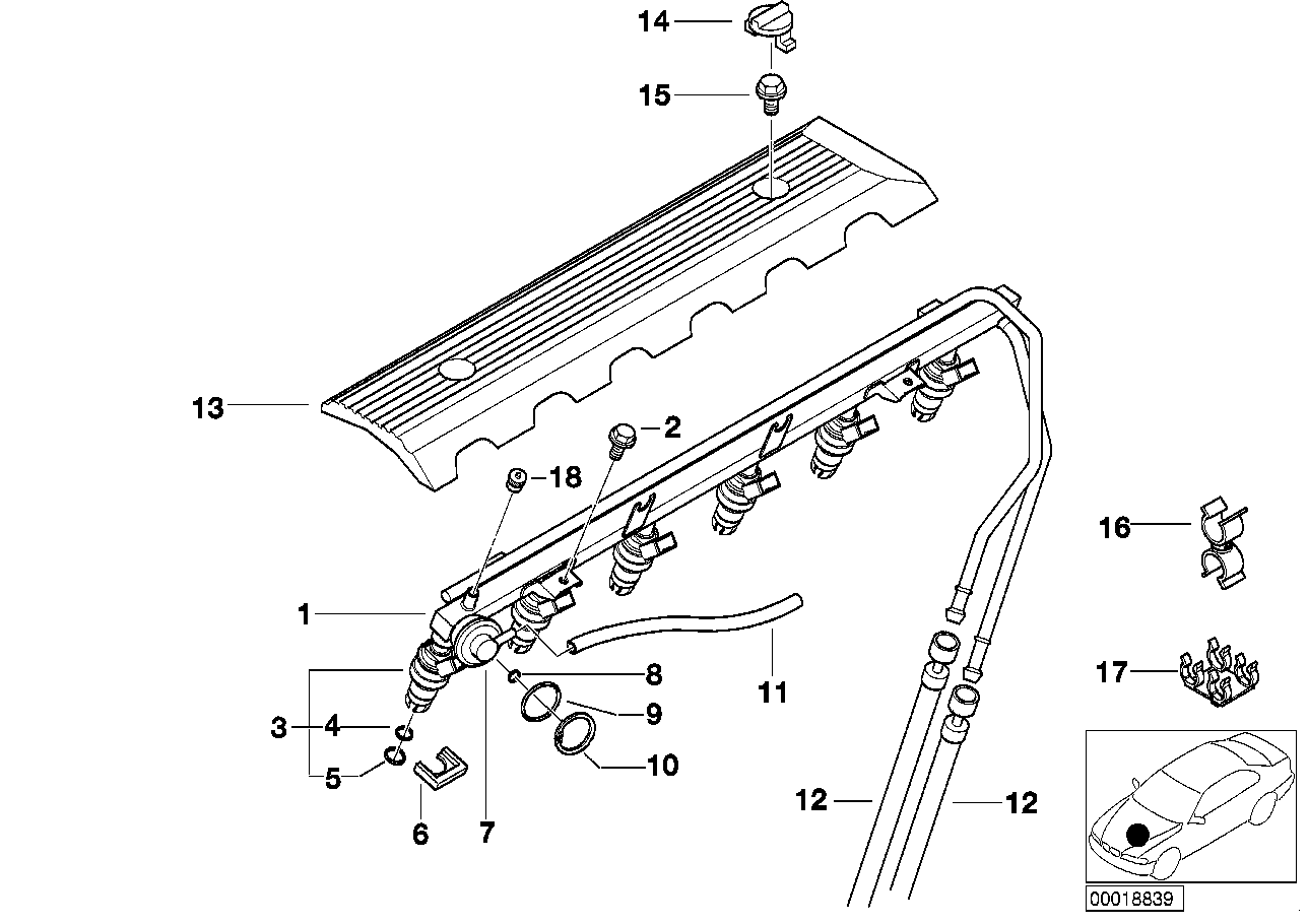 BMW O-Ring E38 E39 E46 E53 E60 E61 E63 E64 E65 E66 E70 E81 E82 E8