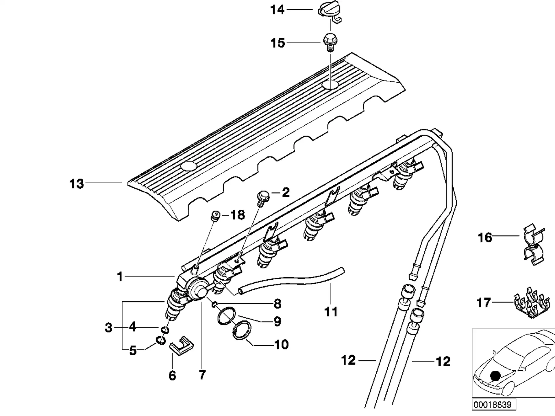 BMW O-Ring E38 E39 E46 E53 E60 E61 E65 E66 E83 E85 13641437486