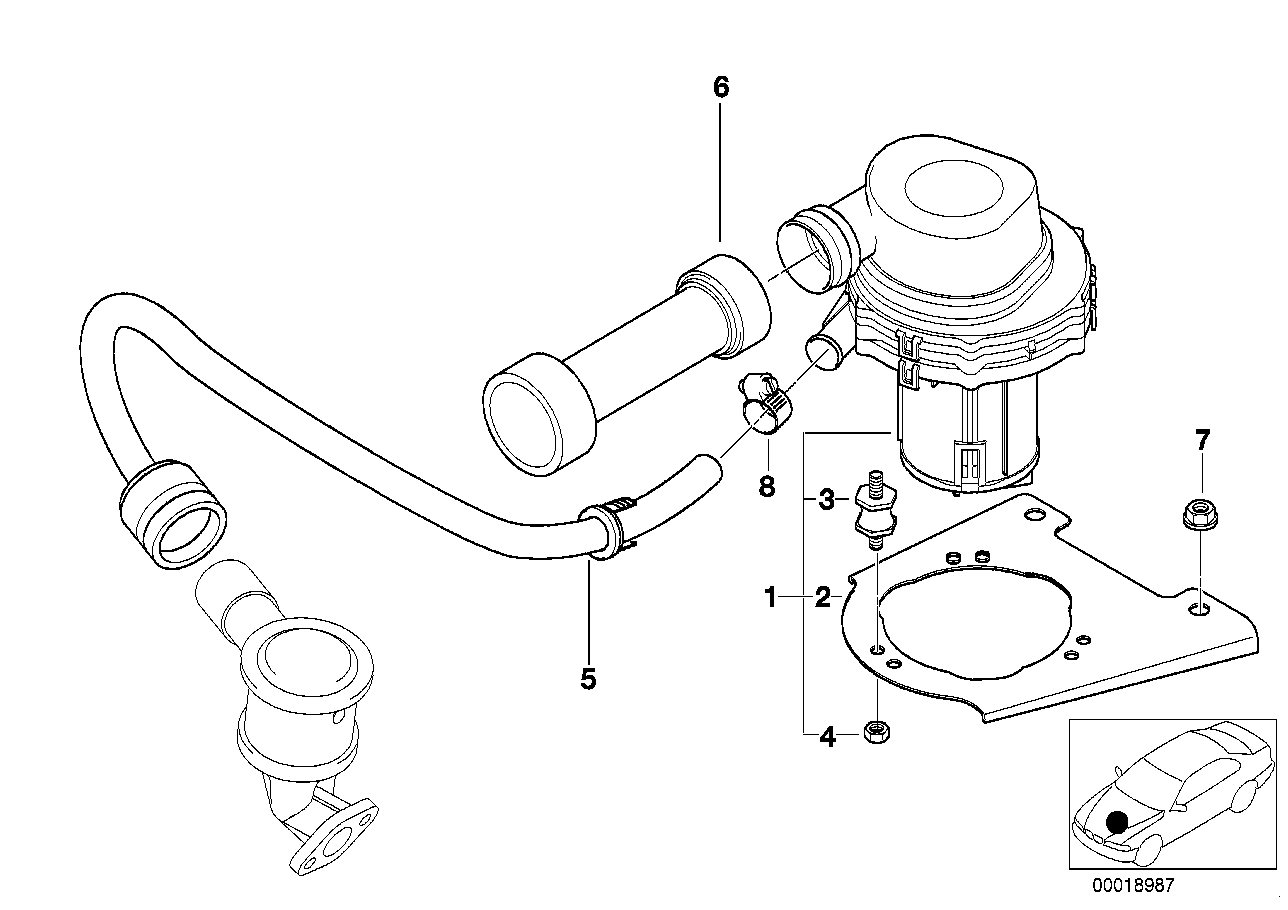 BMW Druckschlauch 11721437884