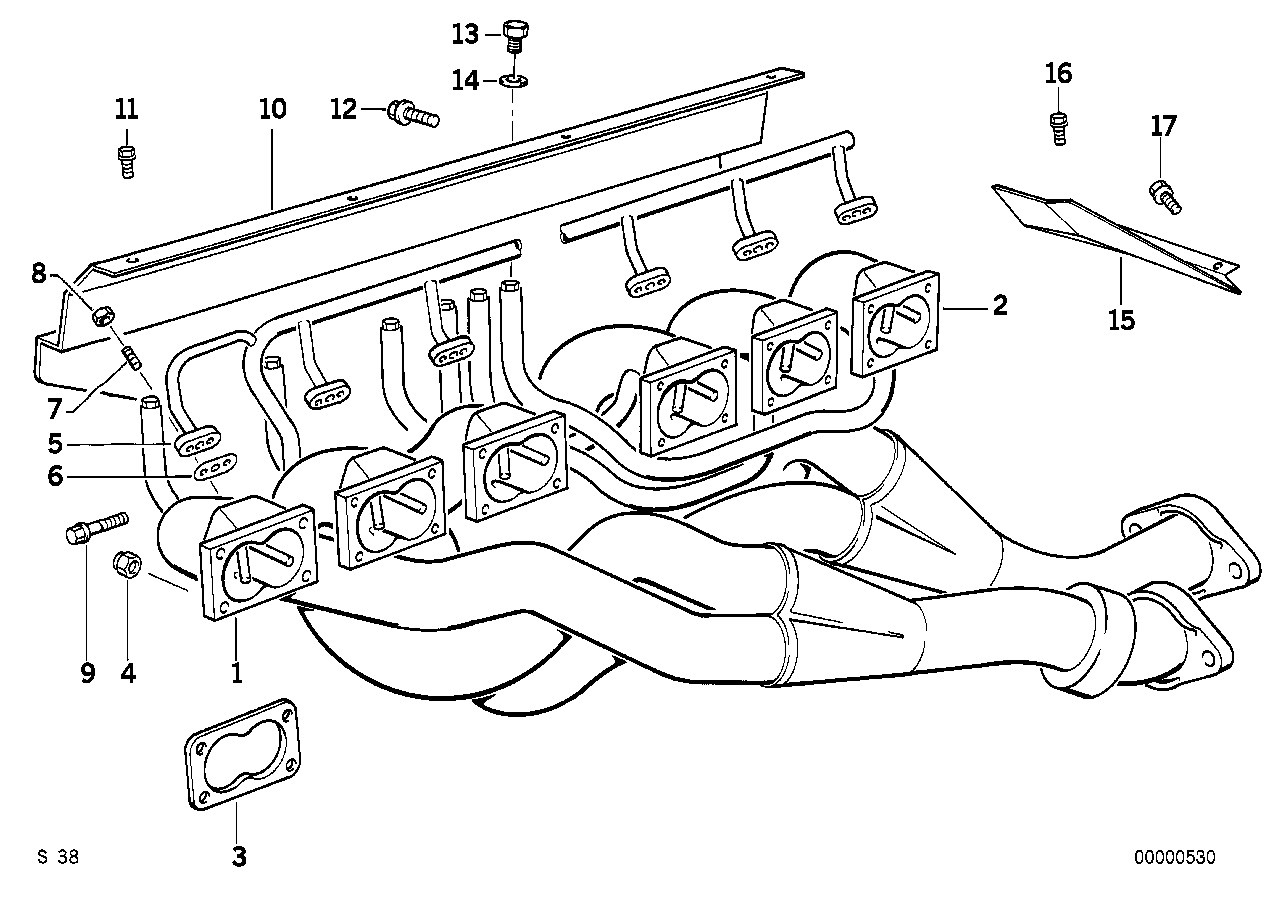 BMW Stiftschraube E34 11621315401 - 5er E34