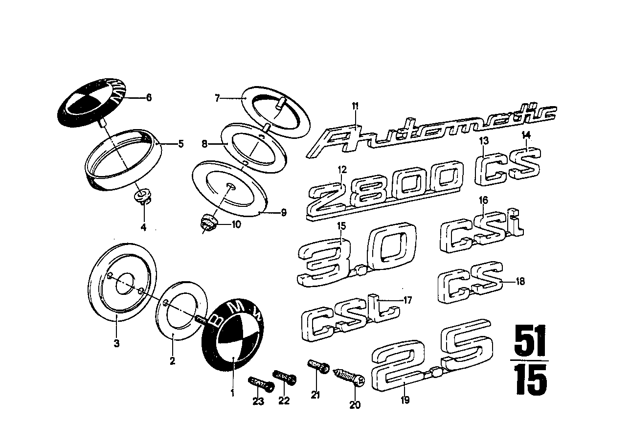 BMW Emblem 51145081747