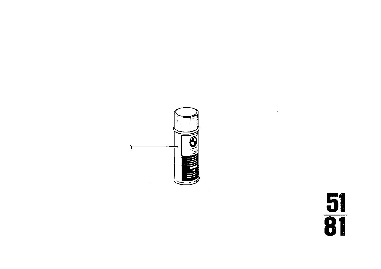BMW Lackspray Klarlack R50 R60 R75 R90 R45 R45T R65 R65T 51911240