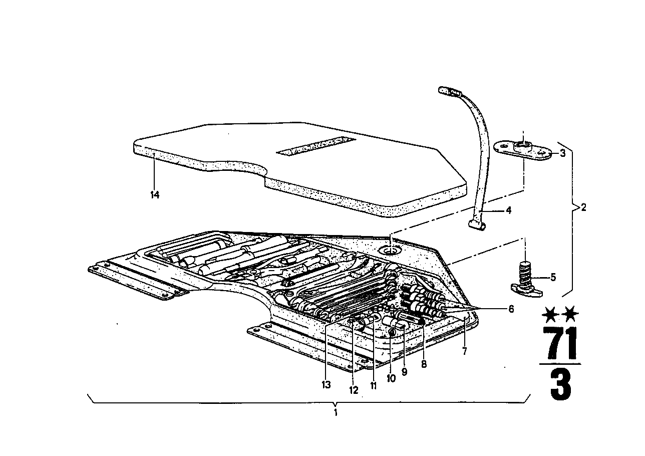 BMW Werkzeugkasten 71111102916