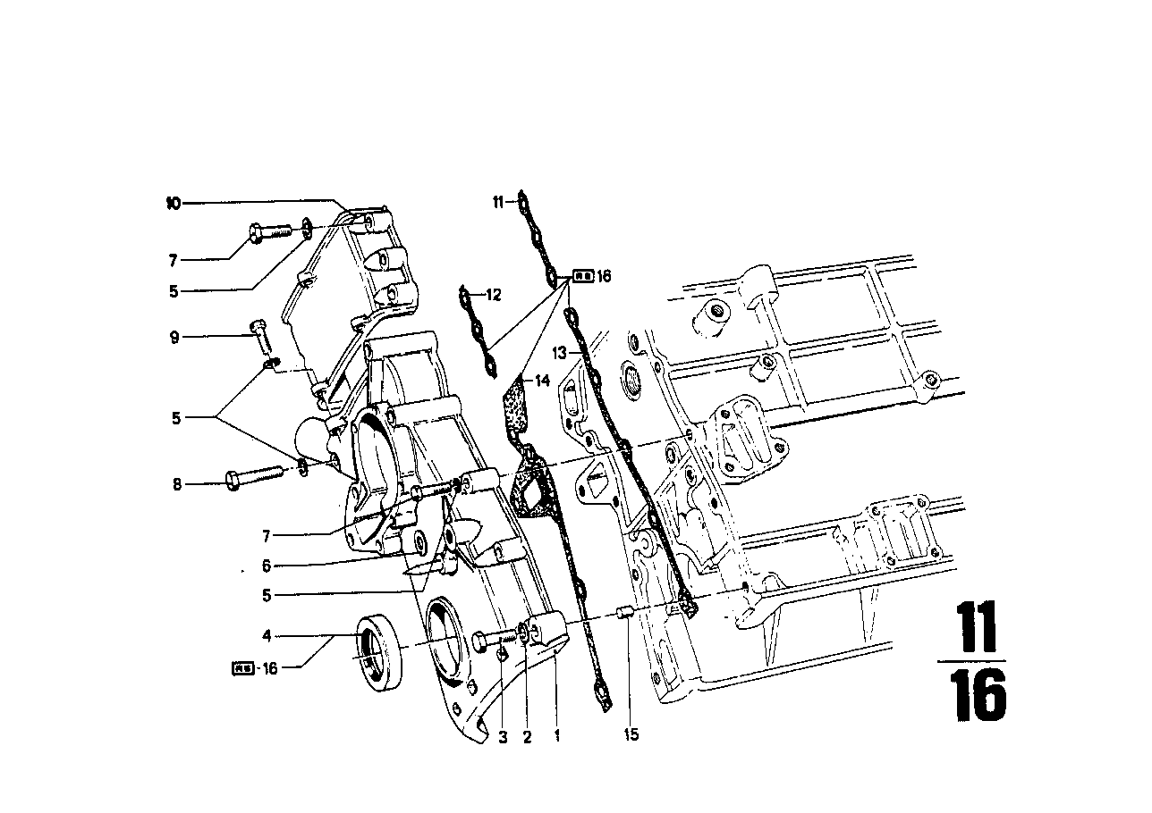 BMW Sechskantschraube E30 E12 E21 E23 E24 E28 E31 E32 E34 E36 E38
