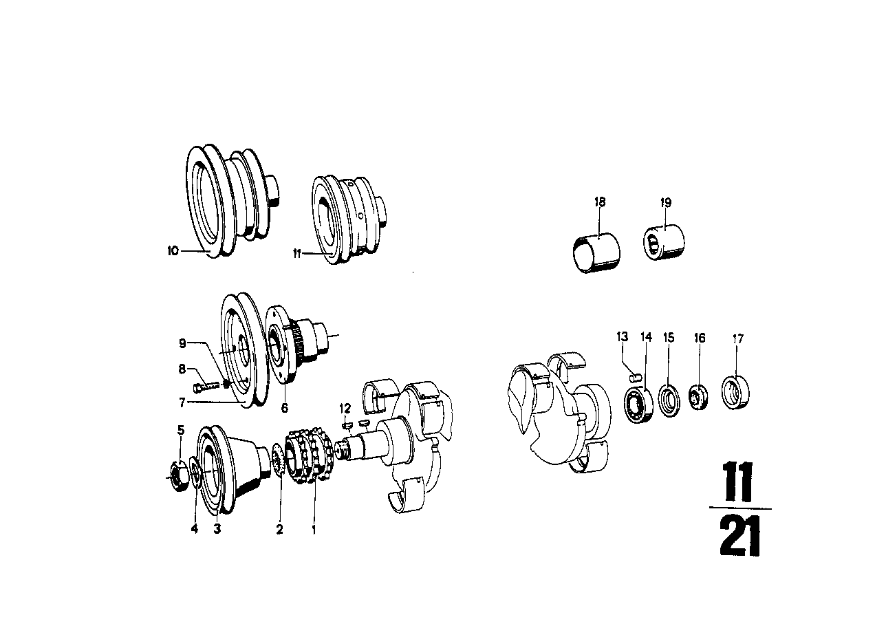 BMW Nadellager E12 E21 E23 E24 E28 E30 11211276551