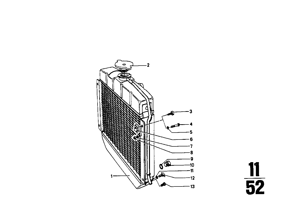BMW Kühlerverschluss E12 E21 E23 E24 E28 17111100848 - 3er, 5er,