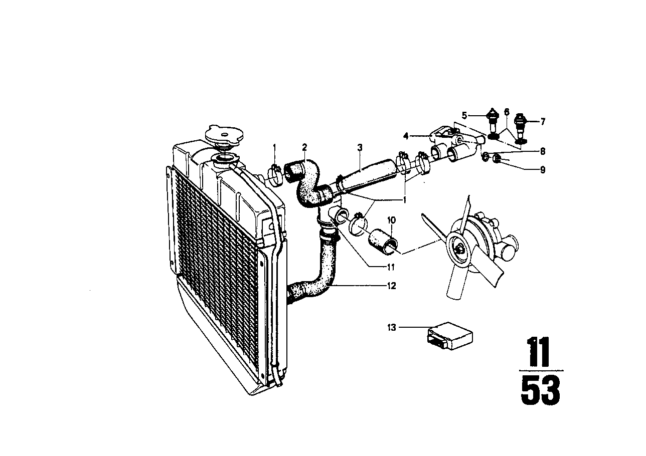 BMW Abzweigflansch E12 E21 E28 E30 11531261528