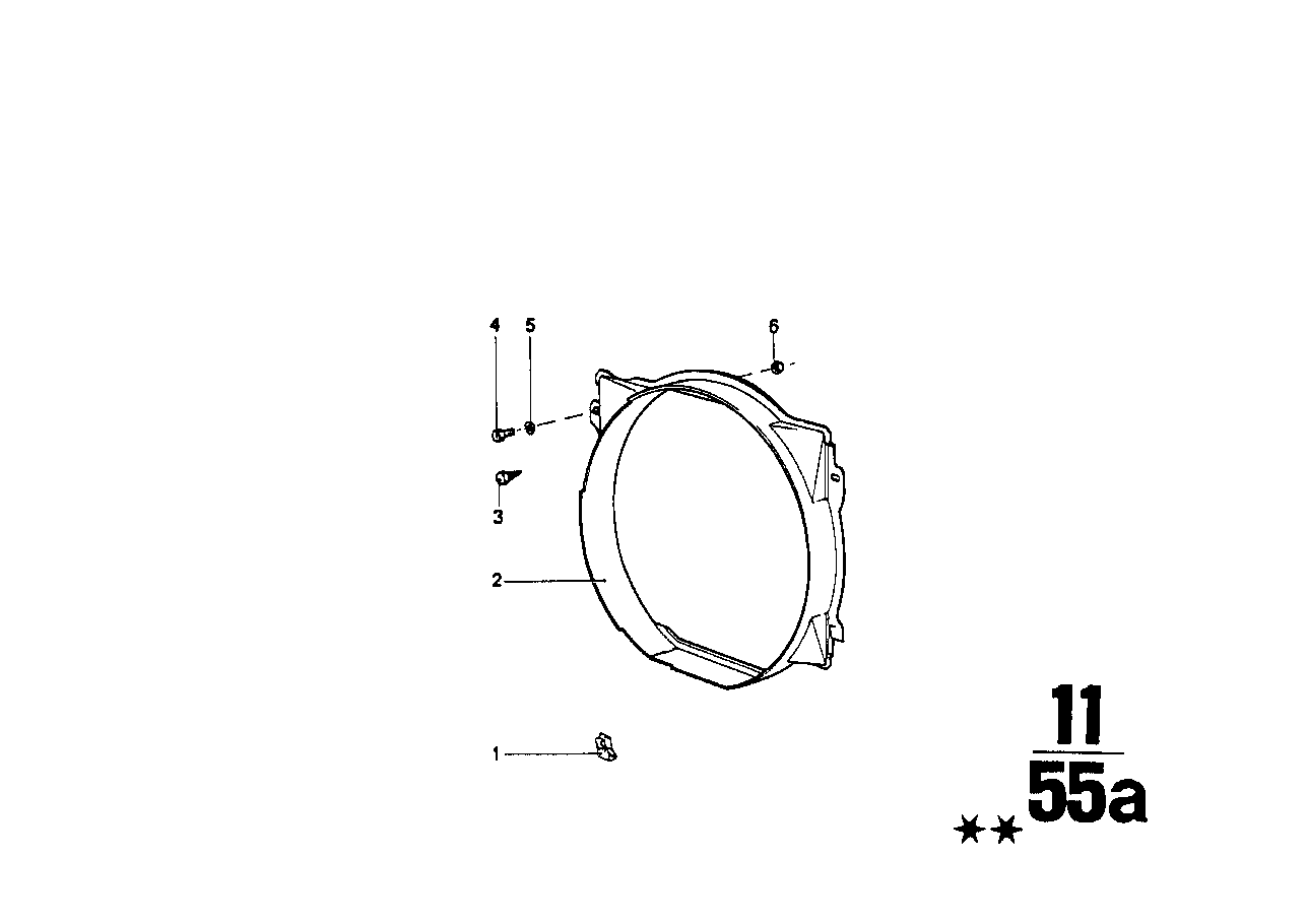 BMW Klammer E30 E21 E28 17111115041 - 114, Z1 E30 Roadster, 3er E