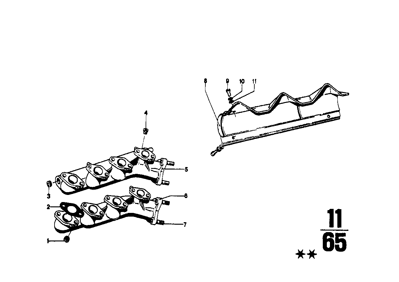 BMW Abschirmblech E12 E21 11621263875