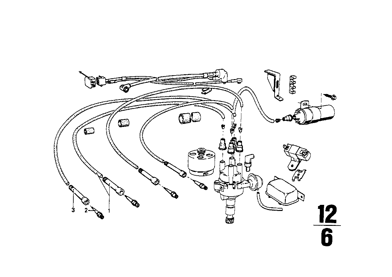 BMW Zündkabelbaum 12121360842