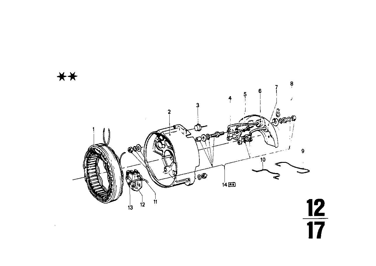 BMW Kohlebürstensatz 12318602191 - Bildposition 11